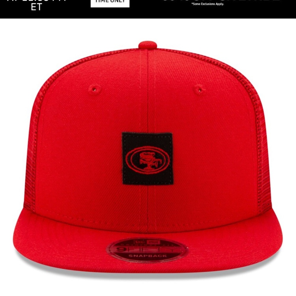 49ers Kyle Shanahan Scarlet Snapback Trucker Hat